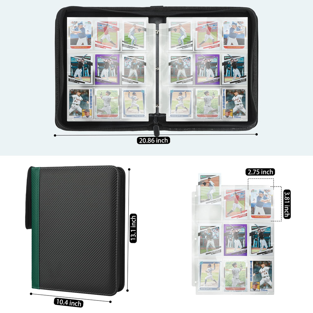 TCGUARD interior velvet lining protects cards from scratches and dust.