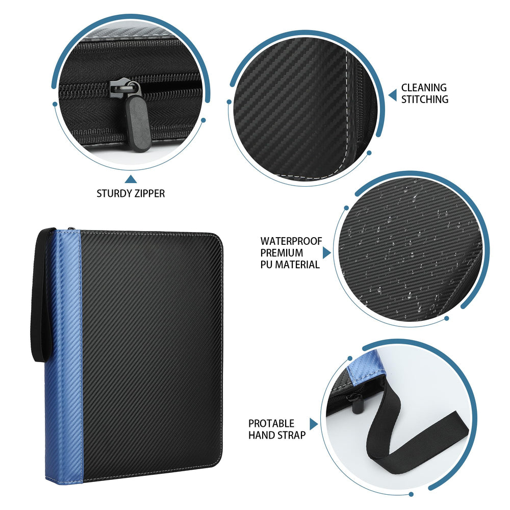 TCGUARD soft velvet inner lining cushions cards and prevents scratches.