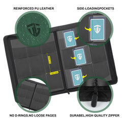 TCGUARD binder with zip closure protects cards during transit