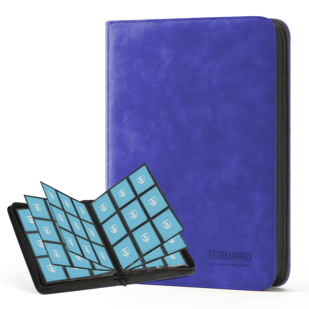 TCGUARD trading card binder front view showing 9-pocket layout for organized collection