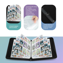 TCGUARD waterproof PU material protects cards from spills and moisture.