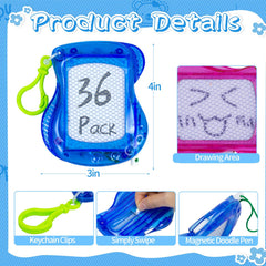 Tcvents magnetic sketch boards set ready for classroom or party favors with reusable surface.