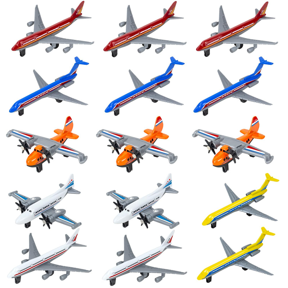 Tcvents 15-pack airplane toys set for imaginative play on the go.