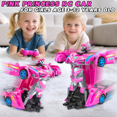 Tcvents Princess 2-in-1 RC car packaging for gift-ready presentation