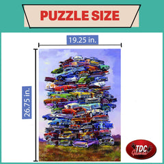 TDC Games 1000-piece puzzle with diverse colors challenges even experienced puzzlers.