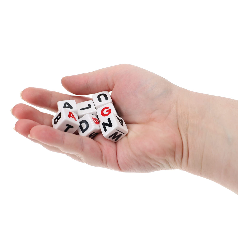 TDC Games Campbell's Alphabet Dice Game camping outdoor play on-the-go entertainment