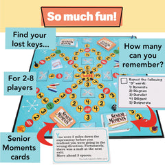 TDC Games Senior Moments box: sturdy packaging, ready for gifting and storage.