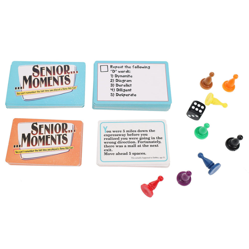 TDC Games Senior Moments lost keys card: playful prompts about everyday moments.