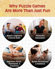 TDC Games wall art puzzle USA, ready to decorate living spaces.
