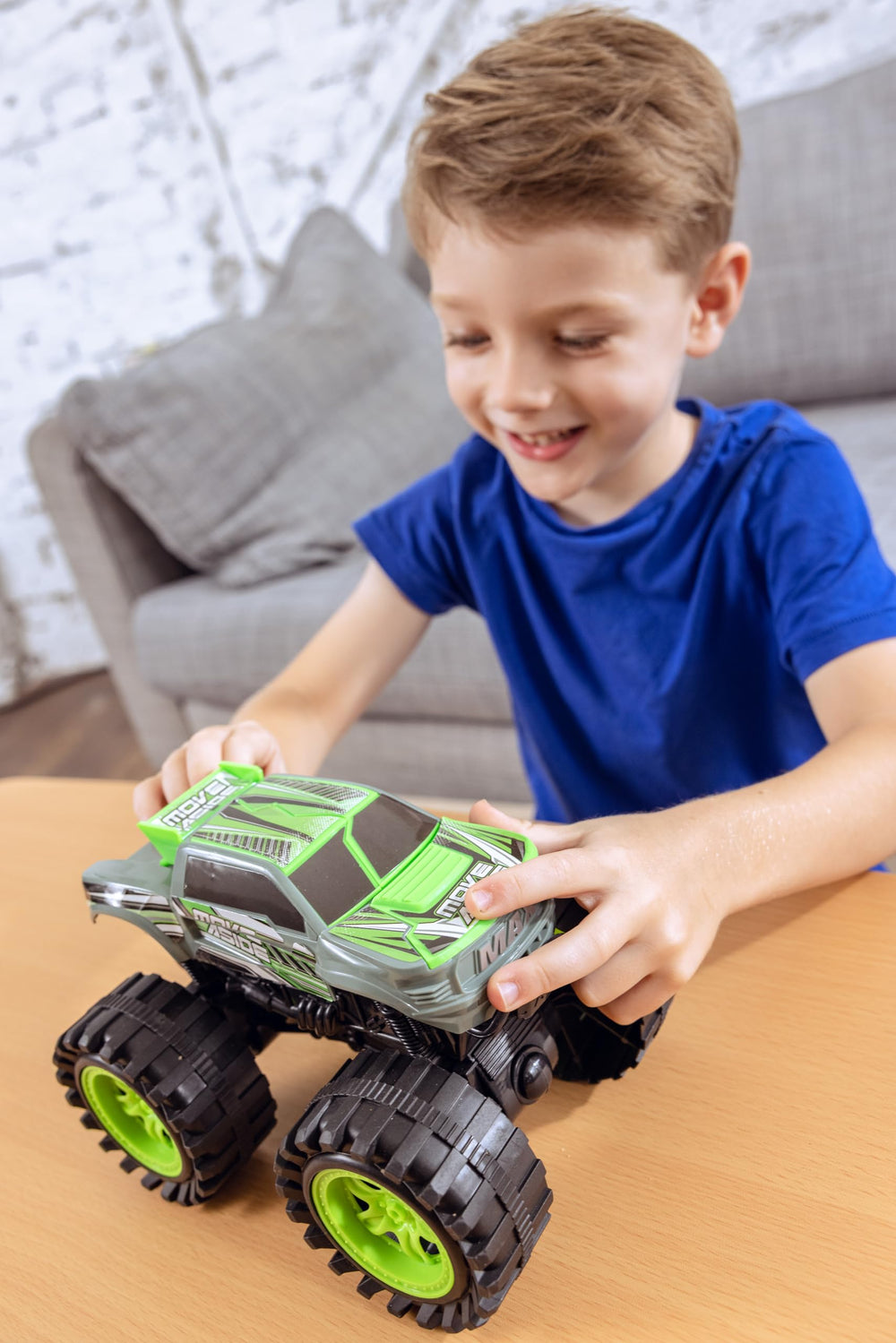Team Power 8.7-inch monster truck fits small hands for easy handling.
