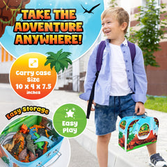 Team Power eight dinosaur figures provide durable, detailed playmates for creative adventures