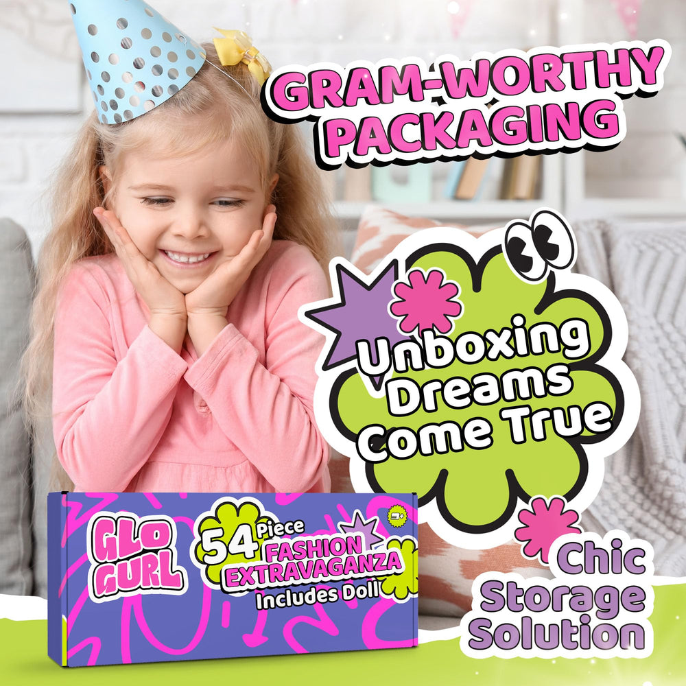 Team Power gift-ready box doubles as chic storage for toy fashion.
