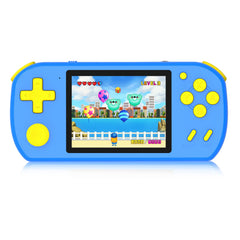TEBIYOU handheld games with ergonomic blue design for comfy play.