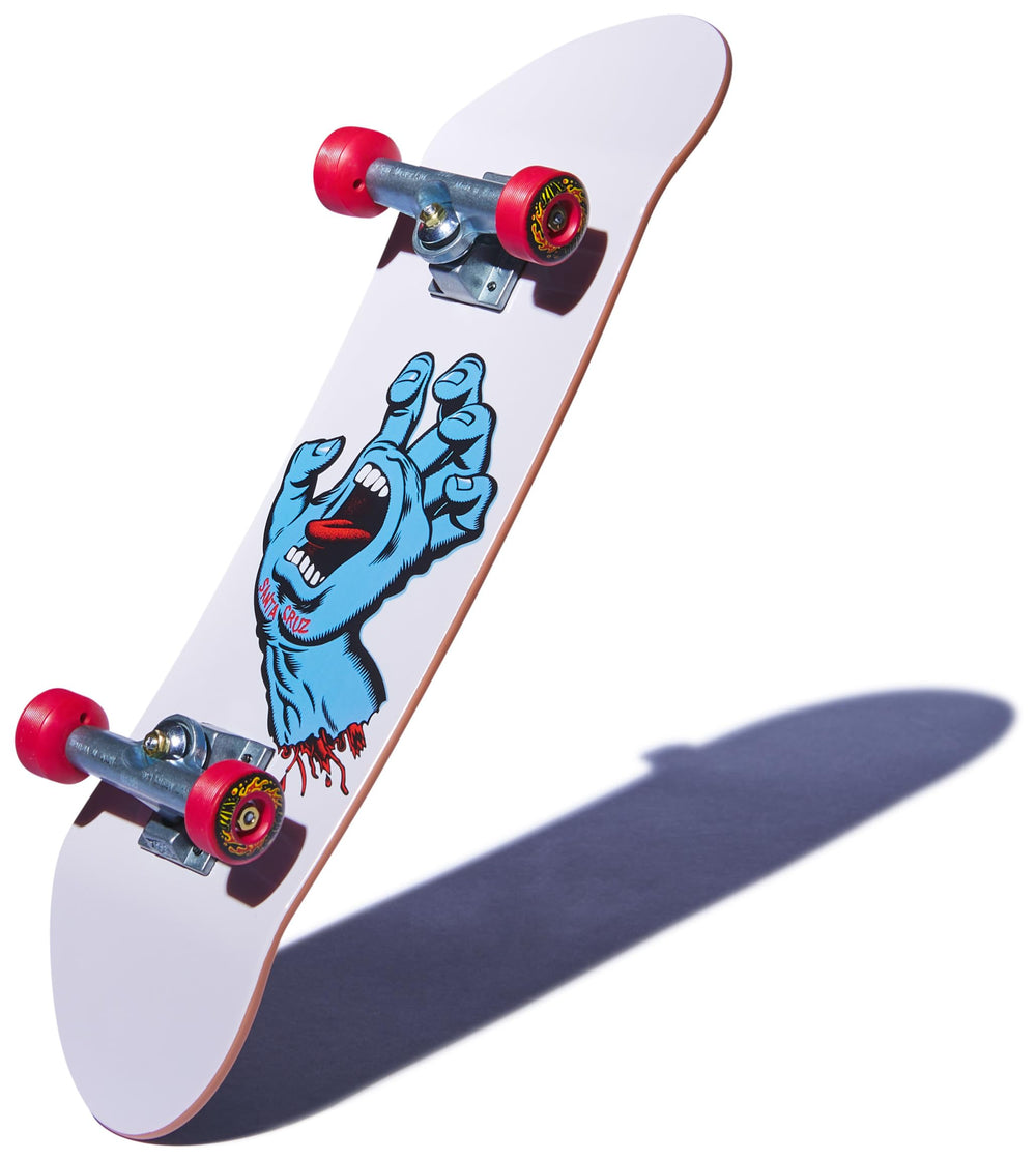 Santa Cruz graphics on the handboard for display and play