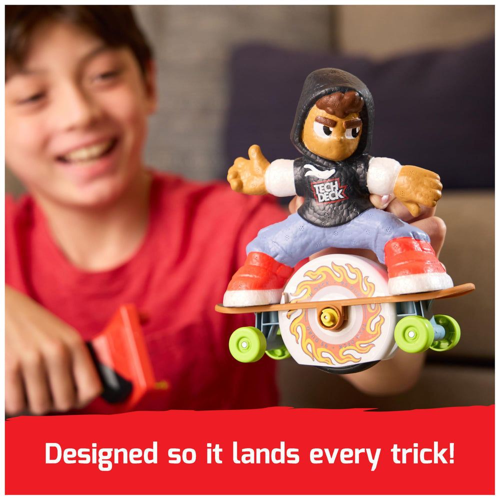 Tech Deck skateboard connected to X‑Connect park pieces expanding trick possibilities