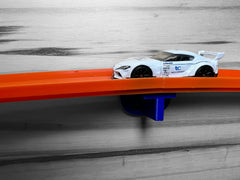 TechConnext 4-Pack blue wall mount made of durable PLA+ supports sturdy track layouts.