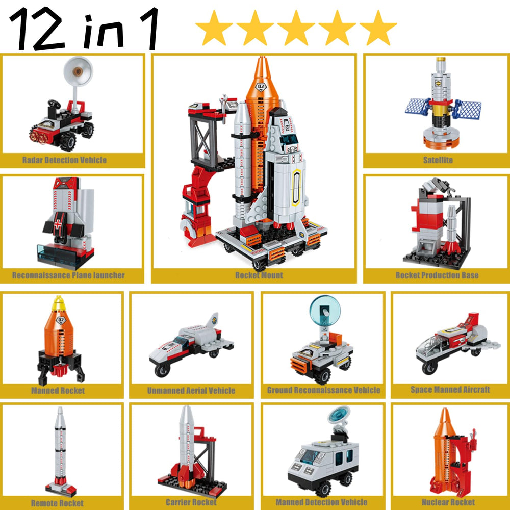 Tecnobicho Space Rocket kit instruction manual shows clear steps for easy assembly