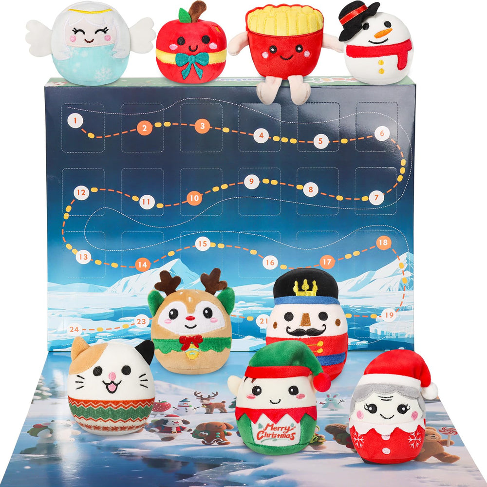TECHTAIL mini plush reindeer with scarf—seasonal companion for play and stocking stuffers.