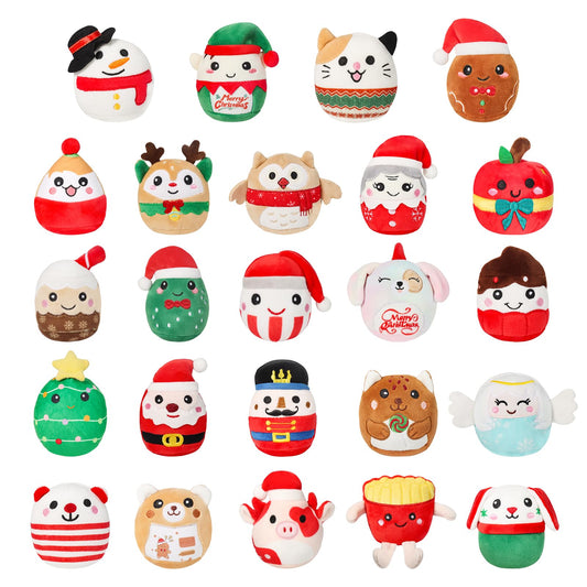 TECHTAIL mini plush Santa Claus—soft holiday decor and a cuddly gift for kids.