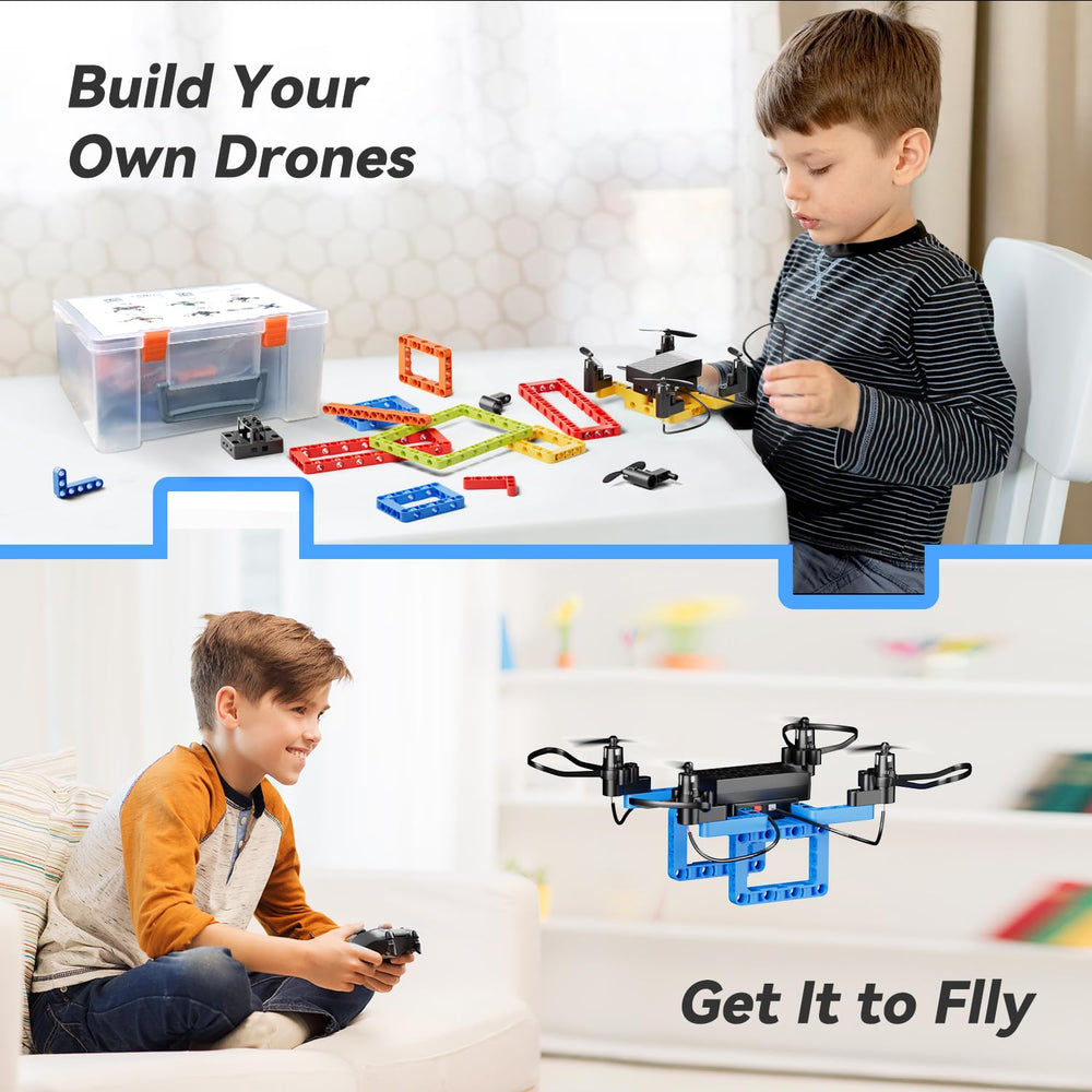 TECHVIO 5-in-1 design plans with colorful builds for kids.