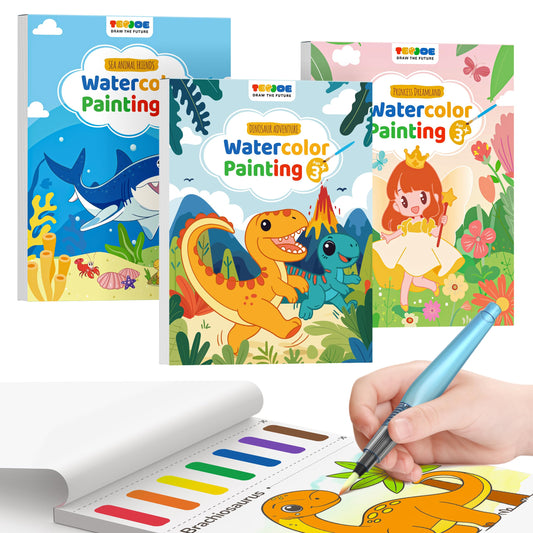 TECJOE forest animals page for safe, creative painting.