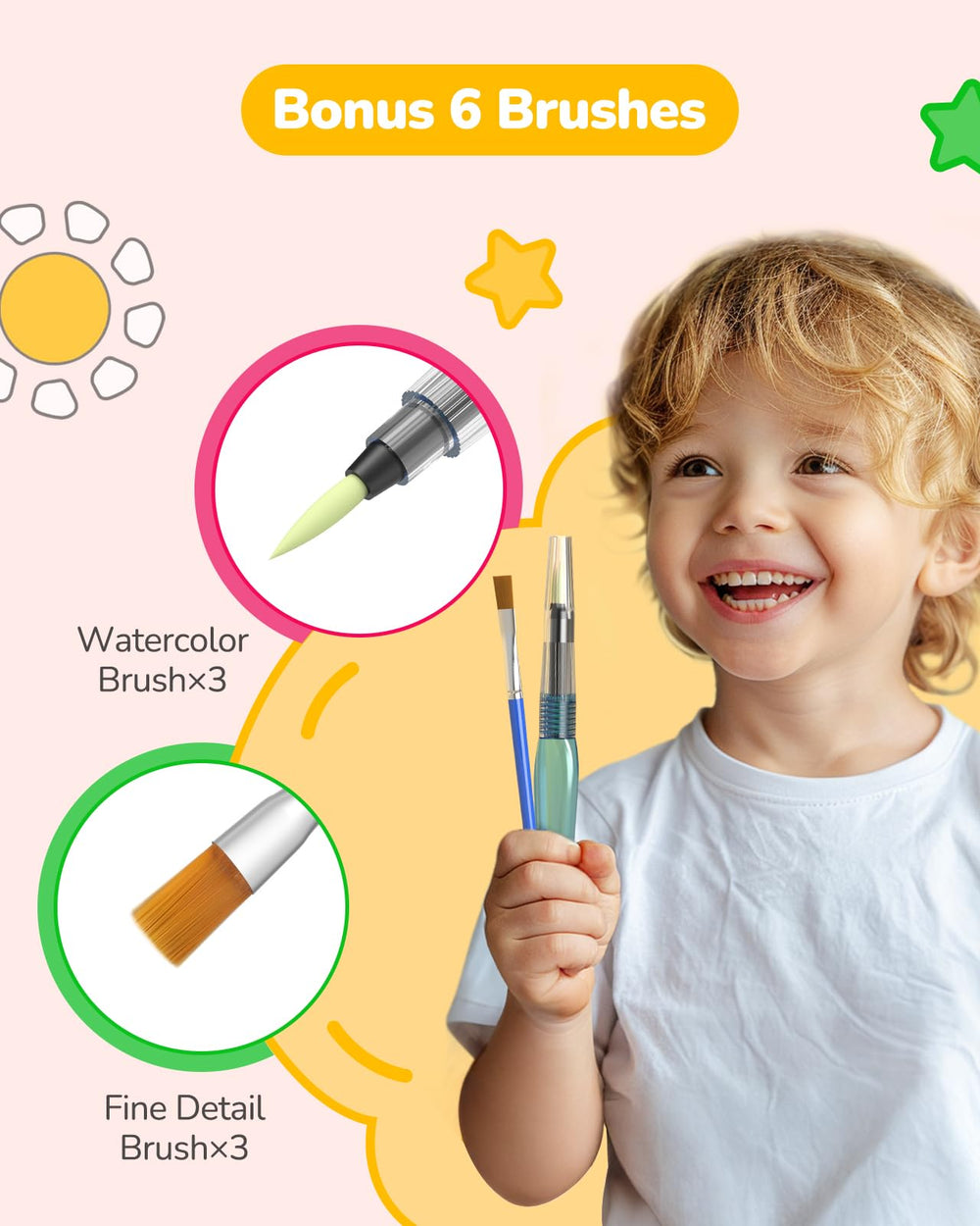 TECJOE princess scene page inspires storytelling through watercolor coloring.