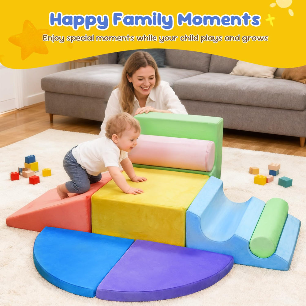 Teckid Toddler Climbing Toys vacuum packaging enables easy storage