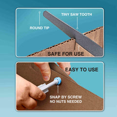 TECKMICO holepunch creates clean, precise holes for cardboard crafts.
