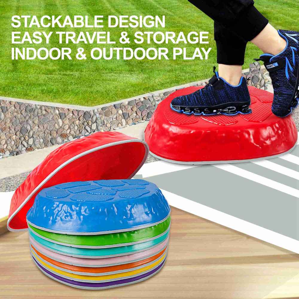 TECKMICO stepping stones stackable design makes storage easy for home and travel.