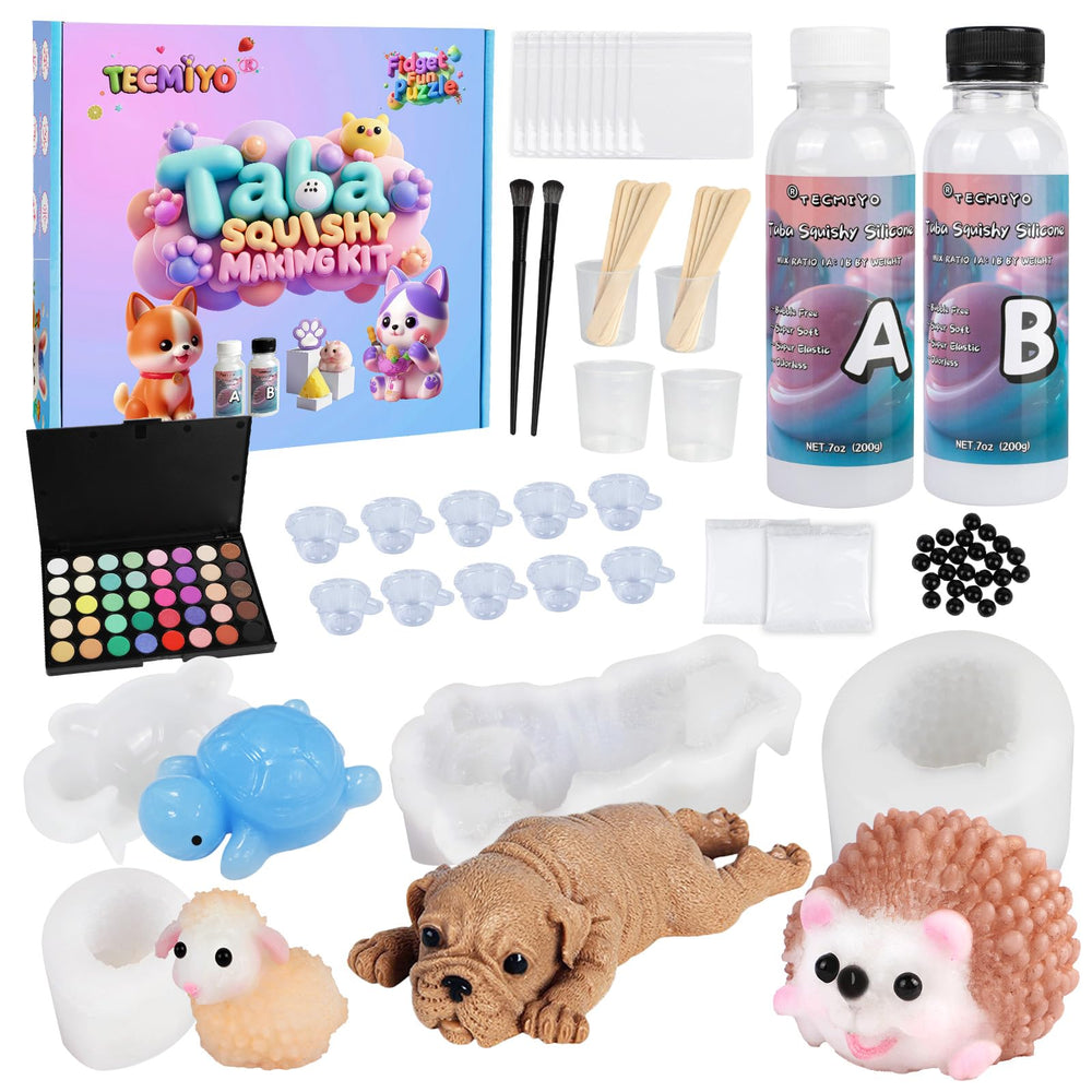 TECMIYO DIY Taba kit box ready for creative squishy sessions.