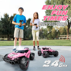 Tecnock Pink RC Car chassis lights add dramatic, stylish lighting.