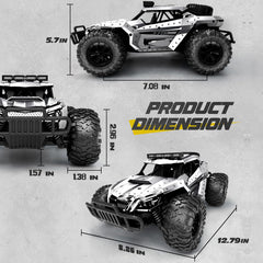 Tecnock RC car 2-4ghz remote control provides interference-free connectivity