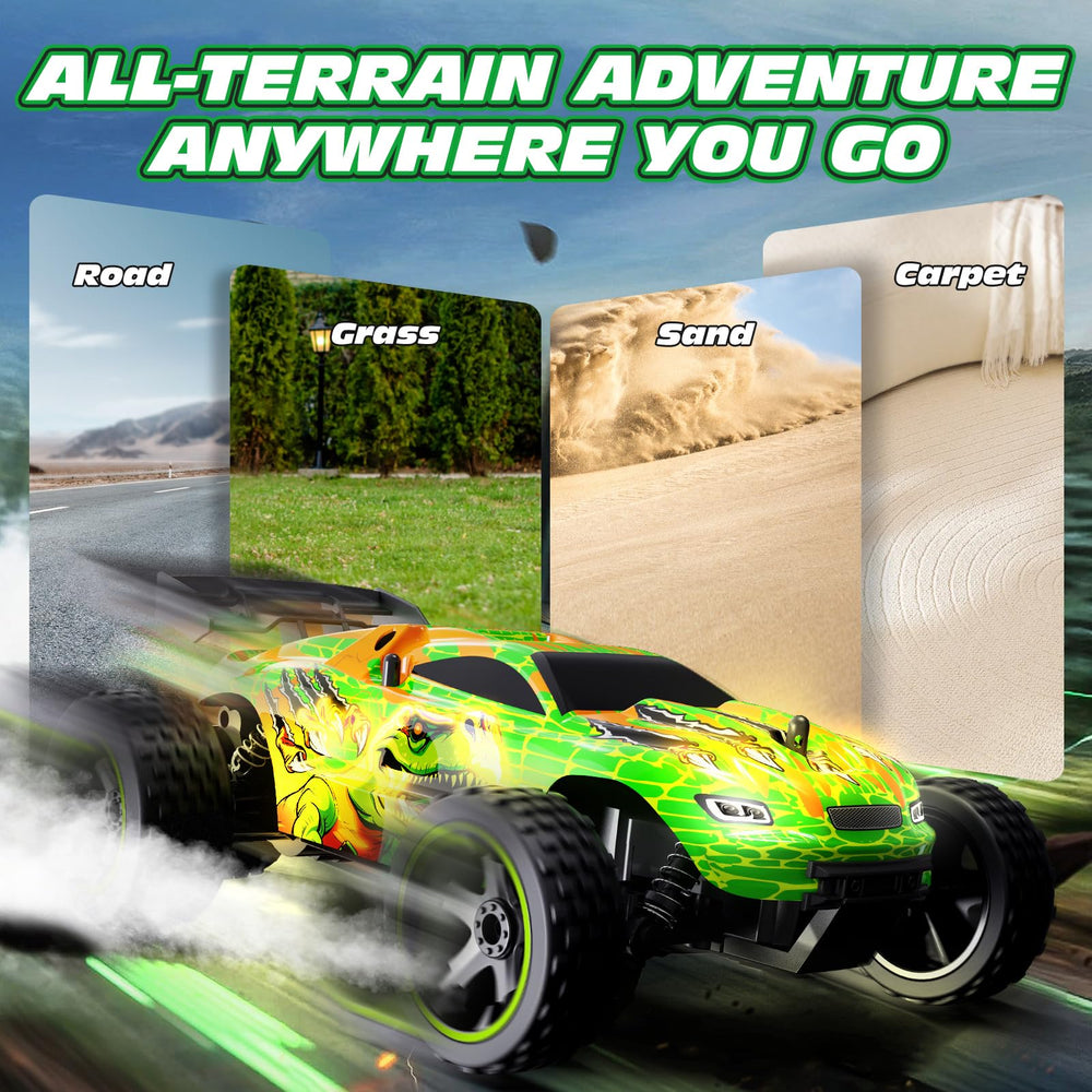 Tecnock RC car offers reliable control during multi-car play sessions.
