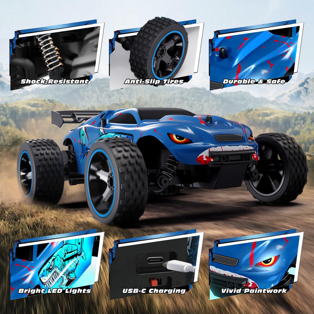 Tecnock RC car handles indoor and outdoor surfaces with sturdy build