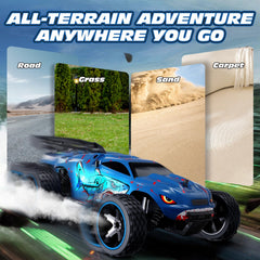 Tecnock RC car shark design stands out with durable exterior