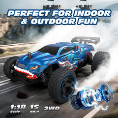 Tecnock RC car USB-C charging port highlights easy recharge without battery removal