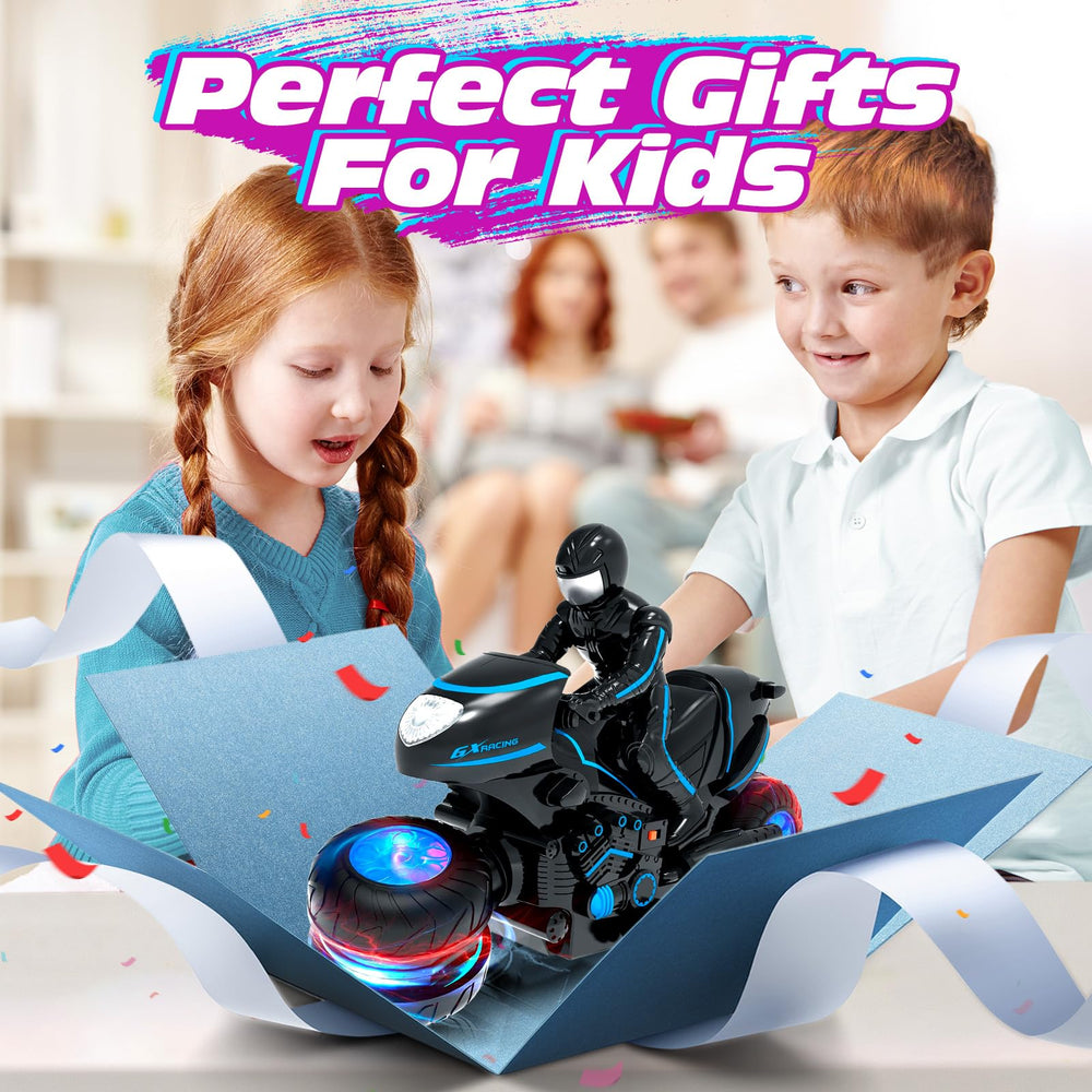 Tecnock RC Motorcycle enables multiplayer action with friends.