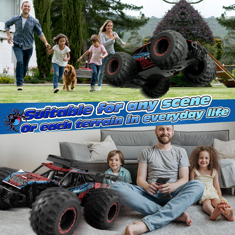 Tecnock RC Truck all-terrain tires grip grass, dirt, sand, and pavement