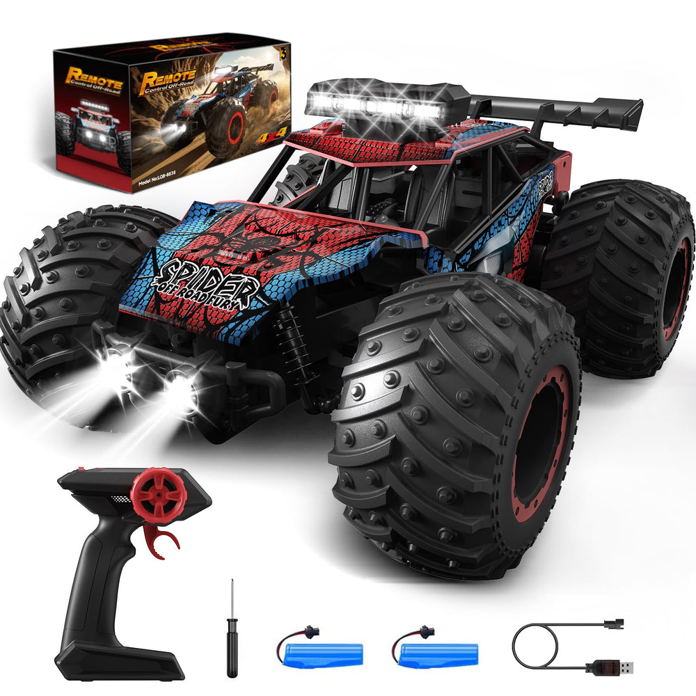 Tecnock RC Truck with rugged off-road body offering stable grip on grass and dirt