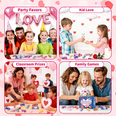 Teeanzo valentines packaging bundle, multi-piece set for party favors