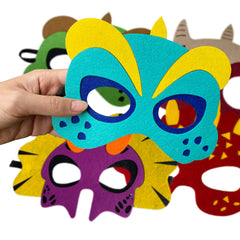 TEEHOME Green dinosaur mask for dressing up and photo moments.