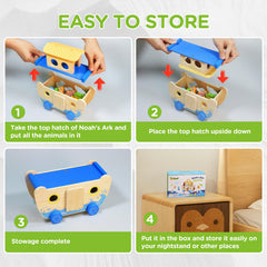 Teekdeer Noahs Ark Toy Rainbow adds color discovery and imagination.