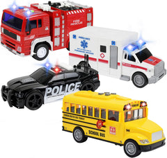 TeganPlay ambulance toy with bright lights for imaginative play.
