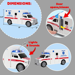 TeganPlay police car toy with siren lights for roleplay adventures.