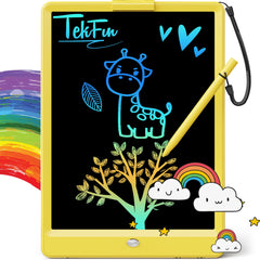 TEKFUN 10 inch LCD tablet front view for mess-free drawing.