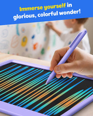 TEKFUN 12-inch colorful drawing screen in purple for kids