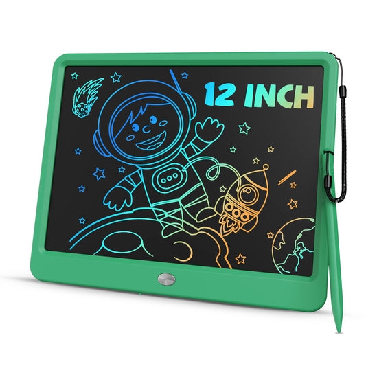 TEKFUN 12-inch drawing board screen for large, mess-free doodling on the go.