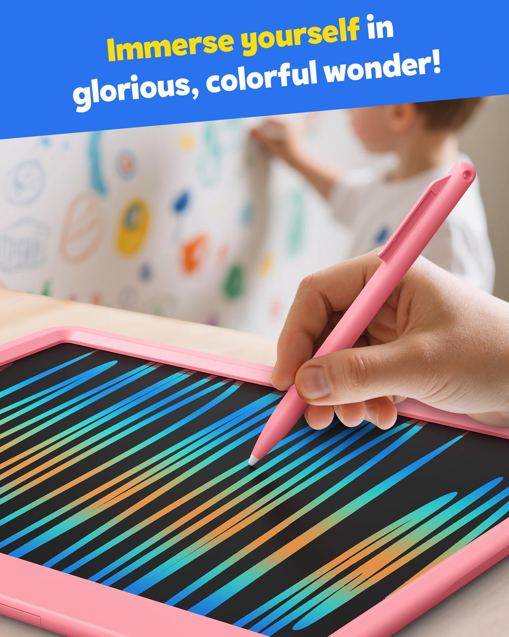 TEKFUN erase button clears screen instantly