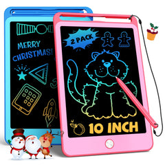 TEKFUN 2 Pack doodle boards in blue and pink for mess free scribbling on the go