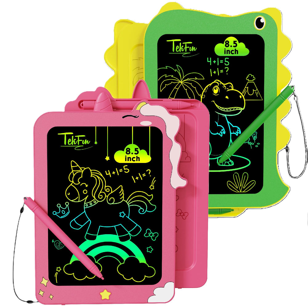 TEKFUN dinosaur doodle board 8.5 inch green for travel drawing.